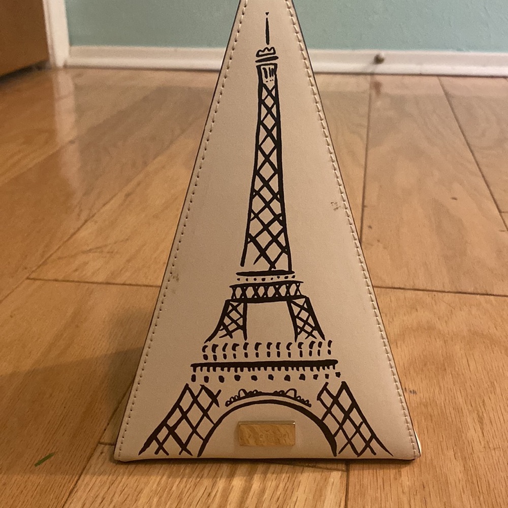 Kate Spade- VINTAGE Merrion Square Triangle Eiffel Tower Wristlet